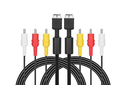 MXRS Audio Video RCA Cable - Game Console Component Accessories Connection AV Cable for PS1 PS2 PS3 Playstation 2.5M (2PC) - Thumbnail 7