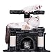 BEWISHOME Multi-Level Cat Tree, Cat Tower Cat Condo Furniture (Smoky Grey, Large Condos)