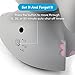 myBaby Kids Night Light, Elephant | Portable & Bedside Nightlight | 5 Color Changing LEDs & Auto Timer, Comfort Creatures