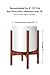 MoonLa Plant Stand Mid Century Wood Flower Pot Holder Display Potted Plant Holder Rack Rustic Planter Stand Up to 10 Inch (Plant and Pot NOT Included), Brown
