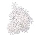Wensltd Clearance! 100Pcs Snowflake Ornaments Christmas Tree Holiday Party Home Decor (B)