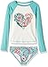 Billabong Big Girls' Blooming Beauty Rashguard Swim Set