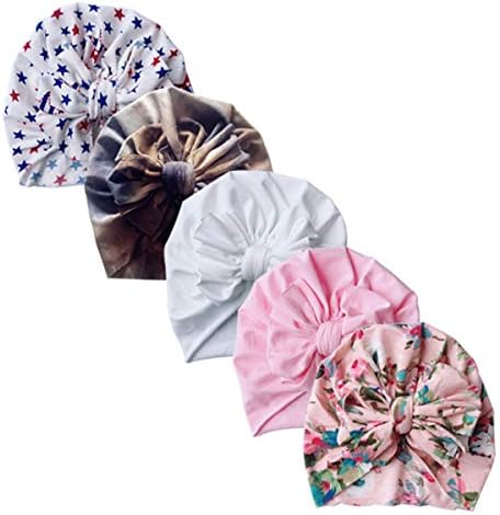 Newborn Baby Cotton Cloth Turban Toddler Rabbit Hospital Hat Ear Hat Kids Set Baby Cap