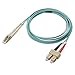 Cable Matters 10Gb OFNP Plenum Rated Multimode Duplex 50/125 OM3 Fiber Cable, LC to SC Fiber Optic Cable - 6.6ft / 2m