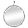 Decorative Round Hanging Wall Mirror 20'' Nautical Rope Mirrors White Wooden Frame Wall Mirror with Rope Loop -White… 41Z1O4eOq0L. SS100