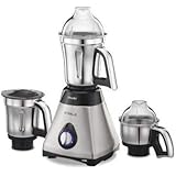 Preethi Steele 3-Jar Mixer Grinder, 550-Watt