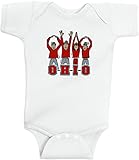 OHIO People Onesie by BeeGeeTees White (Newborn)