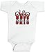 OHIO People Onesie by BeeGeeTees White (Newborn)