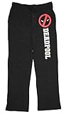 Marvel Comics Deadpool Knit Graphic Sleep Lounge Pants - Large
