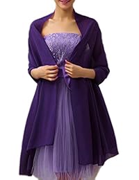 Alivila.Y Fashion Womens Bridal Evening Scarf Shawl-Dark Purple Chiffon