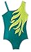 Balera Leotard Girls One Piece For Gymnastics Metallic Rhinestone Flame Tank Leotard