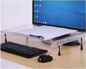 MicroDesk(tm) Straight Side Accessory for Portable Sit to Stand Workstation