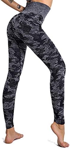 SotRong Women Camo Yoga Pants High Waisted Gym Legging Tummy Control Workout Running Legging