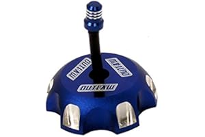 OUTLAW RACING PRODUCTS Outlaw Racing 12079 Billet Anodized Gas Fuel Tank Cap with Vent Hose Blue Cr85/125R