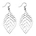 VWH Leaves Shaped Earrings Jewelry Long Earrings Hook Earring (sliver) primary