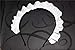 MAYSONG Women's Maid Cosplay Hair Hoop Gothic Headband white
