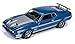1972 Ford Mustang Mach 1 Medium Blue Poly with Silver Stripes Vintage Muscle Limited Edition to 3,984 Pieces Worldwide 1/64 Diecast Model Car by Autoworld 64192/ AWSP016 A