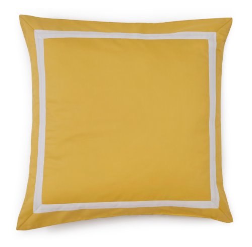 Jill Rosenwald Hampton Links Sham, European, Mimosa White