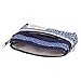Damara Womens Vintage Sakura Zipper Change Purse,Blue