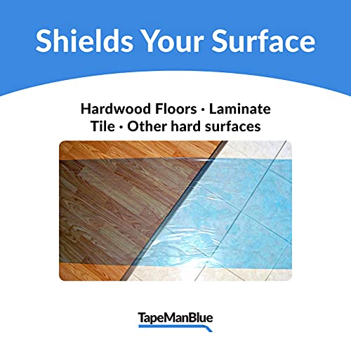Floor Protection Film, 36 inch x 500 feet, Blue SelfAdhesive