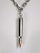 Real Bullet Necklace Punk Silver Black Metal Rock Death