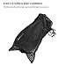 ANGGO Short Swim Fins for Diving and Snorkeling (Black,L)