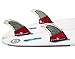 FCS II Accelerator Performance Core Carbon Tri Fin Set - Red Mood - Medium