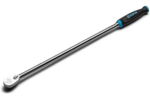 Capri Tools 3/8 in. Drive Fine 90-Tooth Extra Long Ratchet, Ergonomic Soft Grip, 20 in. Long