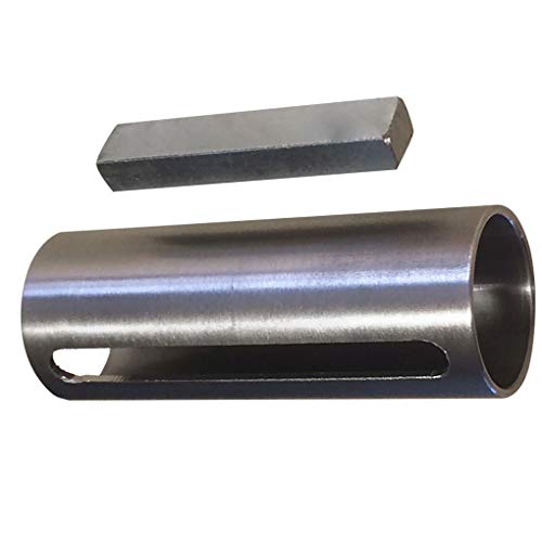 Stevlogs Engine 1" to 1-1/8" Crankshaft Sleeve Adapter Crank Shaft Bushing Converter Pulley Bore Reducer 1/4" Keystock