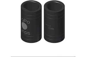Bowlerstore Products JoPo Power Oval/Oval Dots Finger Insert Black- Pack of 2