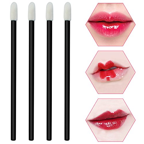 Miayon 100 pcs Disposable Lipbrush Lip Gloss Brush Wands Lipstick Gloss Applicators Makeup Tool - Thumbnail 4
