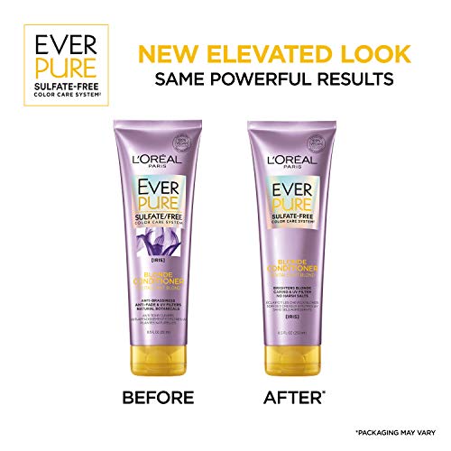 L'Oreal Paris EverPure Blonde Sulfate Free Shampoo and Conditioner for Blonde Hair, 8.5 Ounce (Set of 2) - Image 3