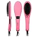 Apalus Straightening Hair Brush, Ceramic Hair Straightener Brush, Heated Hair Brush