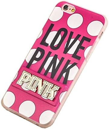 Jicheng Electronic IPhone 6S Plus LOVE PINK Case,Replacement Victoria Secret LOVE PINK with Dog Pattern with Stand Snap On TPU Case for Apple IPhone 6 Plus/6S Plus LOVE PINK C