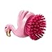 MLWYQOJ Flamingo Themed Kitchen Dish Scrubber - Plastic Palm Grip Scrub Brush with Nylon Bristles