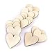 100pcs Blank Heart Embellishments for DIY Crafts 20mm