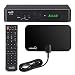 ViewTV AT-300 ATSC Digital TV Converter Box Bundle with ViewTV 25 Mile Flat HD Digital Indoor TV Antenna and HDMI Cable w/ Recording PVR Function / HDMI Out / Coaxial Out / Composite Out / USB Input
