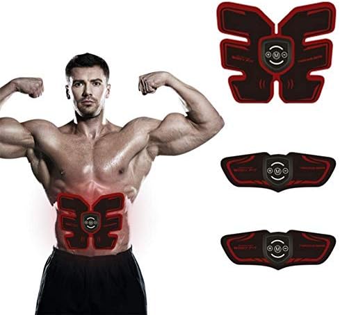 RXRENXIA Abs Stimulator Ultimate Muscle Toner,EMS Muscle Stimulator, Abs Trainer Toning Belt for Men and Women, Arm and Leg Trainer, Office, Home Gym Fitness Equipment