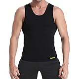TELALEO Neoprene Sauna Vest for Men, Sweat Shirt Waist Trainer, Body Shaper Slimming Suit Weight Loss