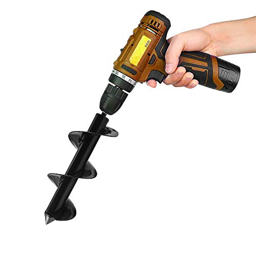 Auger Drill Bit, ALLOMN 3'' x 10'' Power Planter Garden Plant Flower Bulb Rapid Planter Hole Digger Tools for Planting Bedding Bulbs Seedlings - Thumbnail 2