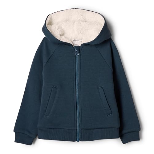 Amazon Essentials x Sofia Grainge Felpa con Cappuccio e Cerniera Bimba 0-24, Blu Marino Scuro, 24 Mesi