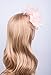 Cizoe Fascinators Hat for Women Tea Party Headband Kentucky Derby Wedding Cocktail Flower Mesh Feathers Hair Clip (B-Peach)