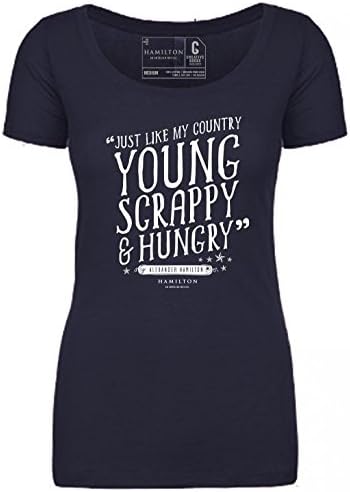 Official HAMILTON Young and Scrappy Ladies Tee-LG