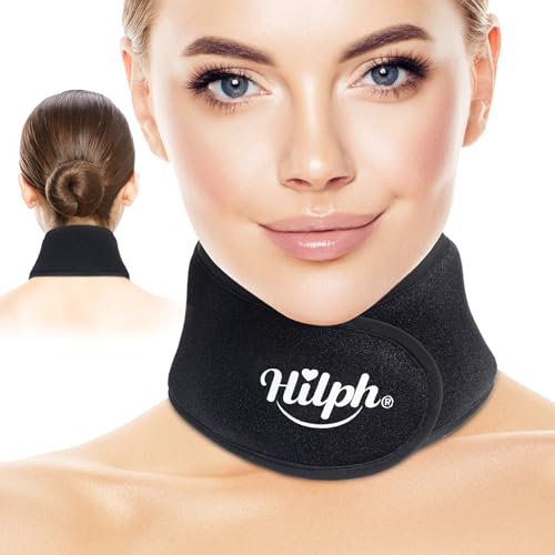 Hilph Neck for Cooling Pads, Flexible Neck Ice Pack for Tonsillectomy, Reusable Ice Pack Gel Relieves Neck Pain, Sports Injuries, Swelling, Cervical Spine Surgery