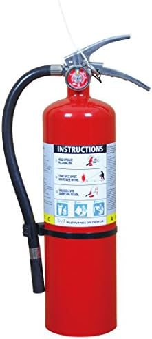 5lb Heavy Duty ABC Fire Extinguisher 3-A, 30-B: C Stainless Steel Handle w/ Vehicle Bracket/PD5LB-VB