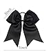 Kenz Laurenz Cheer Bows Orange Cheerleading Softball - Gifts for Girls and Women Team Bow with Ponytail Holder Complete your Cheerleader Outfit Uniform Strong Hair Ties Bands Elastics by (1)