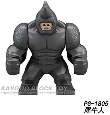 Alice TM Blocks - Big Decool Thanos Large Anti Venom Riot Carnage Iron Man Monger Whiplash Hulk Buster Building Block Figures Toy for Children