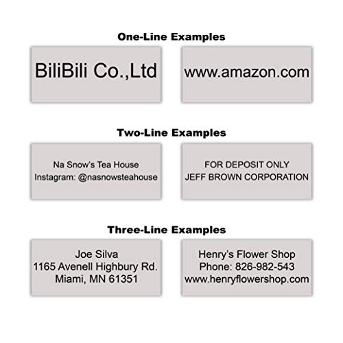 Miseyo Self Inking Custom Stamp Personalize Up to 3 Lines Rubber Return Address Stamp - 2 Ink Pads Included - Thumbnail 4