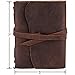 Leather Journal for Mens Womens - Leather Bound Journal - Genuine Brown Leather Travel Journal - Personalized Sketchbook - Refillable Soft Diary - Real Handmade Vintage Writing Notebook - Journal Set