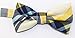 OCIA Men's Pre-Tied Bow Tie Adjustable Tuxedo Bowtie for Wedding Party Yellow Blue Beige Blue